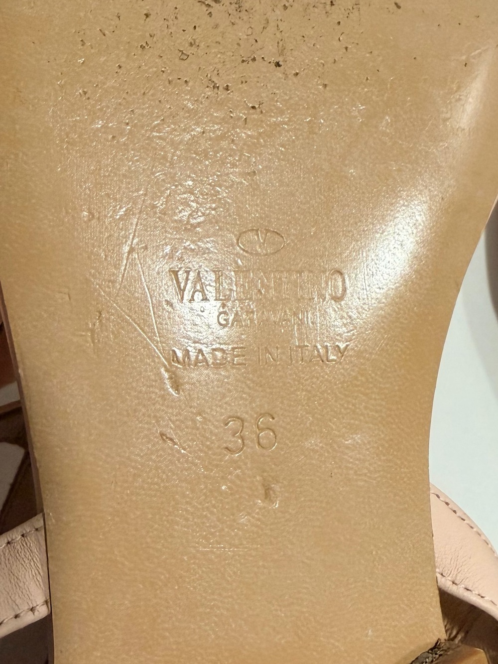 Valentino Pink Studded Gladiator Sandals - Picture 8 of 8